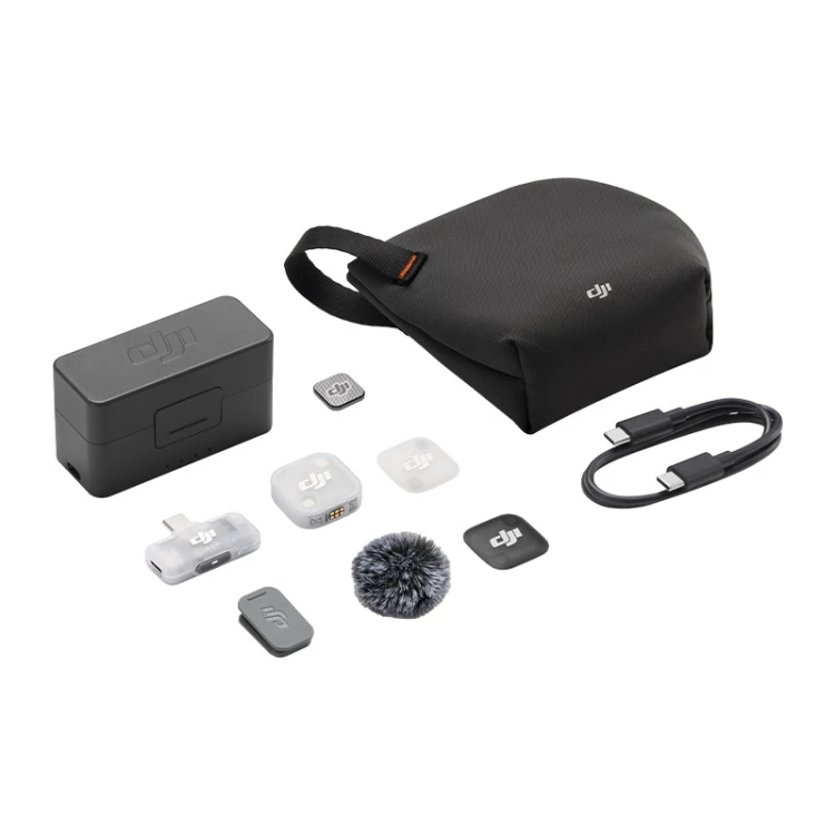 System mikrofonów bezprzewodowych DJI Mic Mini 2 (1 TX + 1 Mobile RX + Etui ładujące)