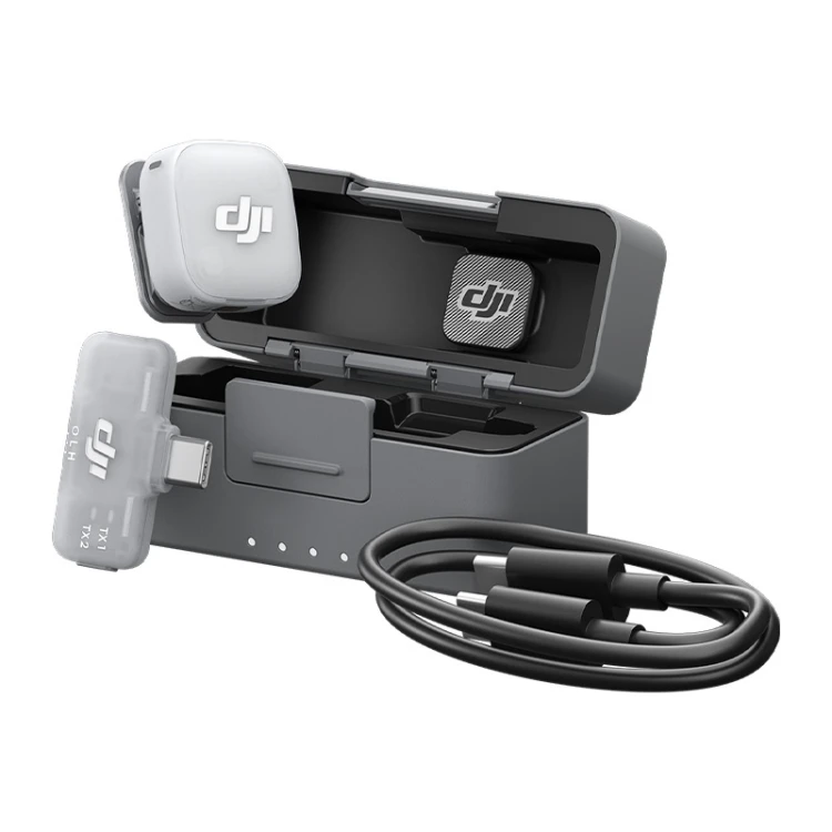 System mikrofonów bezprzewodowych DJI Mic Mini 2 (1 TX + 1 Mobile RX + Etui ładujące)