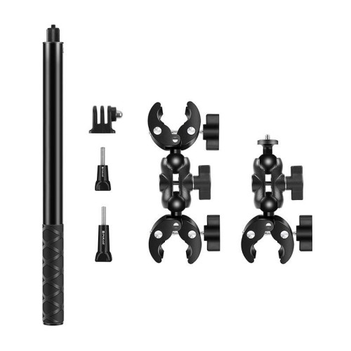 Uchwyt PULUZ na kierownicę + selfie stick 150cm