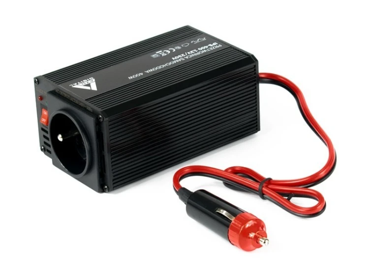 Samochodowa przetwornica napięcia 12 VDC / 230 VAC IPS-400 400W