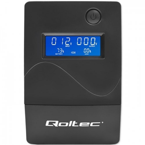QOLTEC ZASILACZ AWARYJNY UPS 450VA | 240W | LCD | USB | RJ45