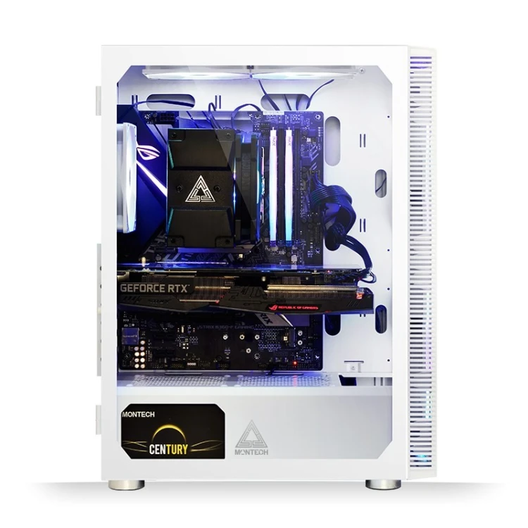 Obudowa komputerowa Montech X3 TG RGB biała
