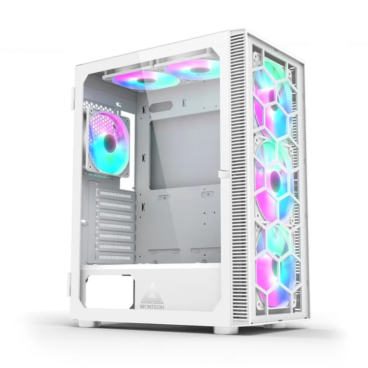 Obudowa komputerowa Montech X3 TG RGB biała