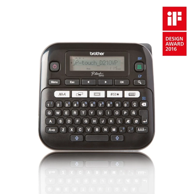 Brother PT-D210VP drukarka etykiet Termotransferowy 180 x 180 DPI 20 mm/s QWERTY