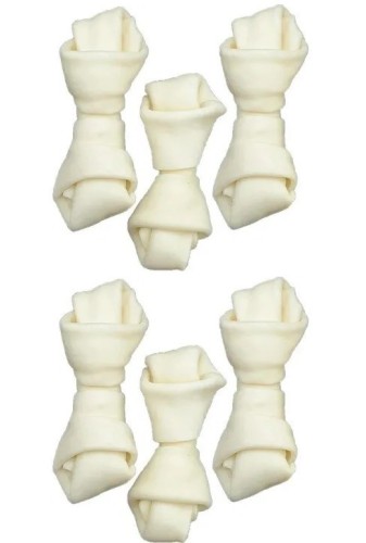 ZOLUX Kość wiązana biała 6 cm x 6