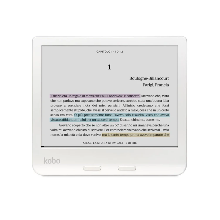 Czytnik e-booków Kobo Libra Colour 7" E-Ink Kaleido 3 32GB WI-FI White