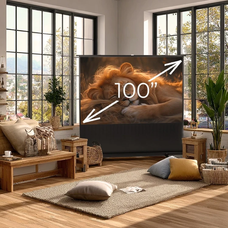 MACLEAN PRZENOŚNY EKRAN PROJEKCYJNY, KOMPAKTOWY, PODŁOGOWY, 100", 16:9 MC-964