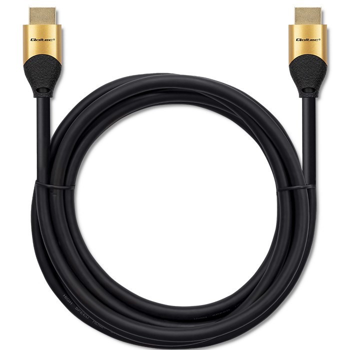 QOLTEC KABEL HDMI V2.1 ULTRA HIGH SPEED 8K | 60HZ | 30AWG | GOLD