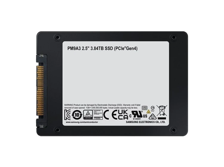 Samsung PM9A3 3,84 TB 2.5" PCI Express 4.0 NVMe V-NAND TLC