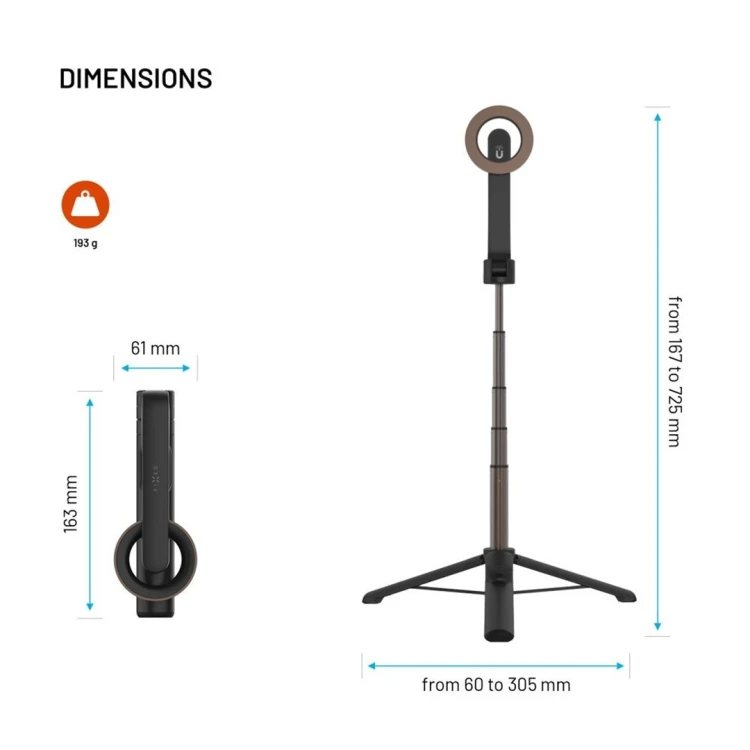 FIXED FIXSN-M-BK uchwyt Uchwyt pasywny Telefon komórkowy/Smartfon Czarny