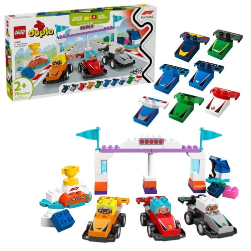 LEGO Duplo 10445 - Bolidy i kierowcy F1