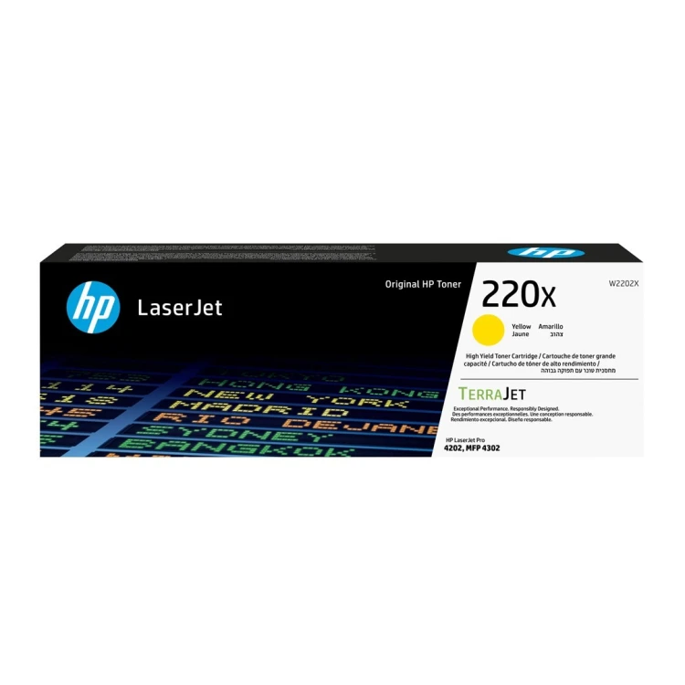 HP Oryginalny wkład z żółtym tonerem 220X LaserJet