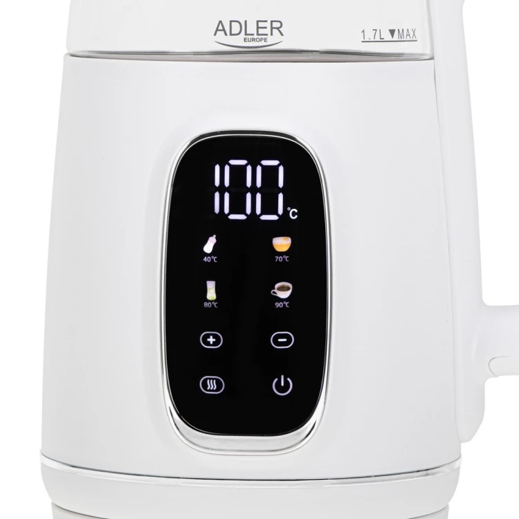 Czajnik elektryczny ADLER AD 1305 biało-srebrny