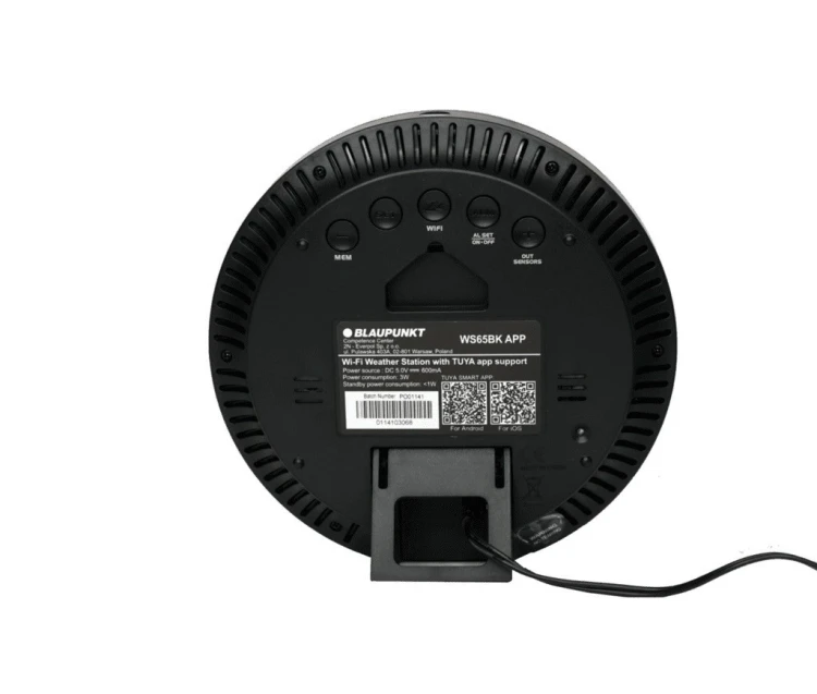 Stacja pogodowa Blaupunkt WS65BK APP czarna