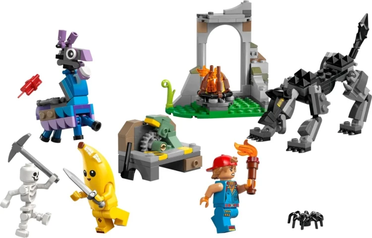 LEGO Fortnite 77075 - Skórek i Iskra oraz obóz