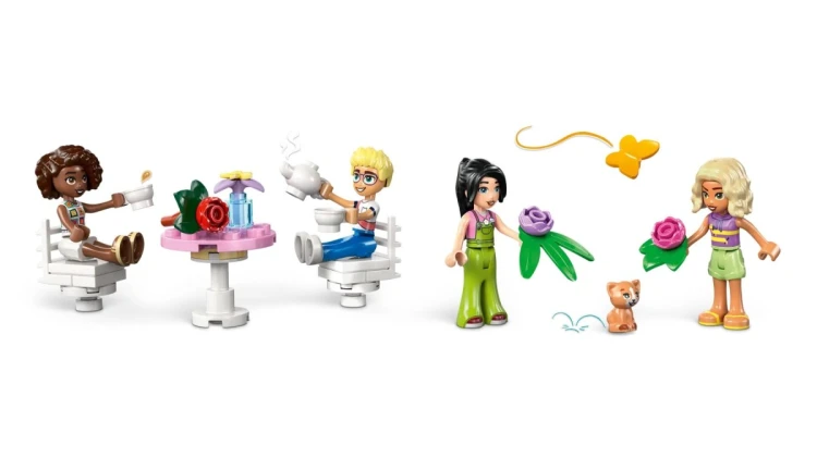 LEGO Friends 42671 - Zielona kawiarnia i kwiaciarnia