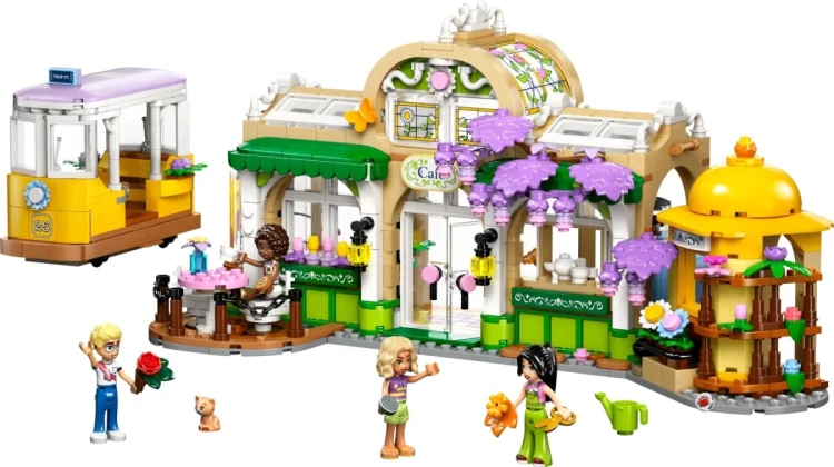 LEGO Friends 42671 - Zielona kawiarnia i kwiaciarnia