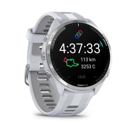 Zegarek sportowy Garmin Forerunner 965 AMOLED 47mm Mleczny Kwarc