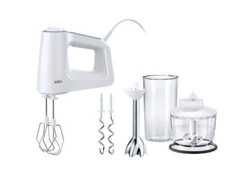 Braun MultiMix 3 HM 3137 - Mikser ręczny - Biały - 500 W - Tworzywo sztuczne - Stal nierdzewna - 75 mm
