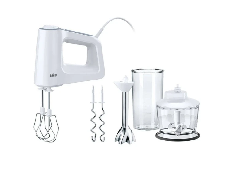 Braun MultiMix 3 HM 3137 - Mikser ręczny - Biały - 500 W - Tworzywo sztuczne - Stal nierdzewna - 75 mm