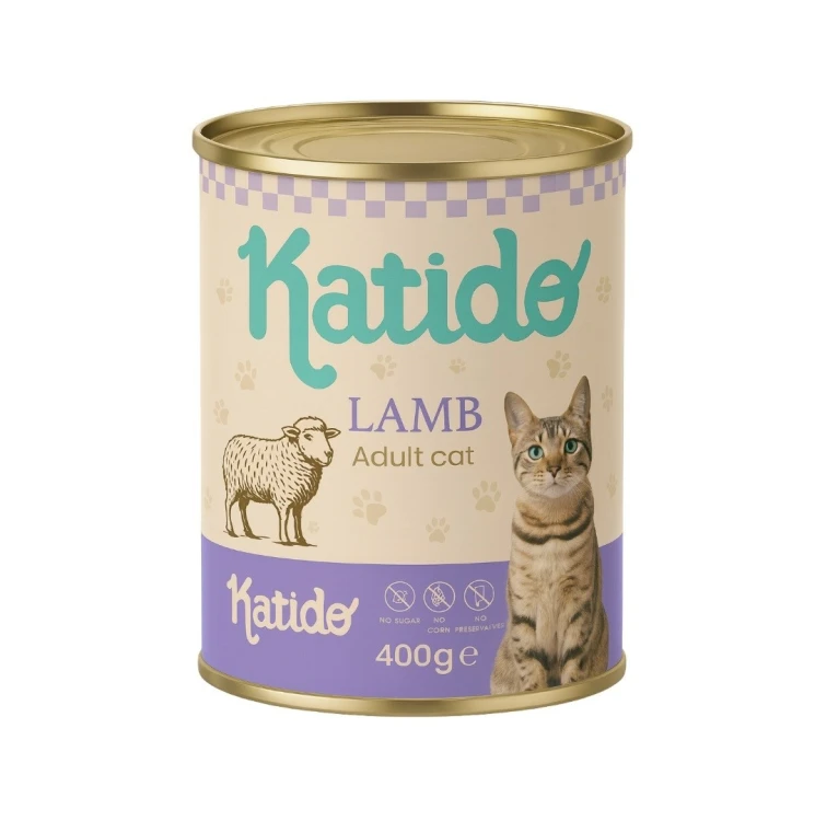 KATIDO Jagnięcina mokra karma dla kota 400gr