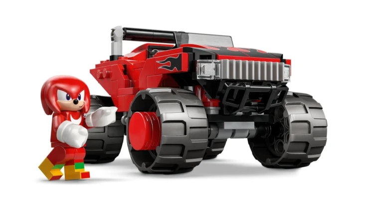 LEGO Sonic the Hedgehog 77118 - Silver w samochodzie kontra Knuckles w monster trucku