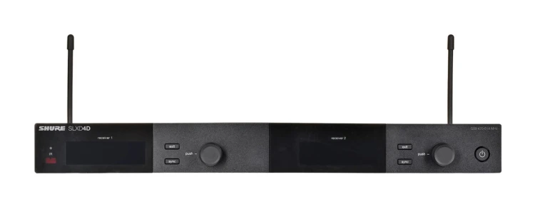 Shure SLXD24DE/B58-G59 - Podwójny cyfrowy system bezprzewodowy z dwoma nadajnikiami/mikrofonami "do ręki"