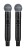 Shure SLXD24DE/B58-G59 - Podwójny cyfrowy system bezprzewodowy z dwoma nadajnikiami/mikrofonami "do ręki"