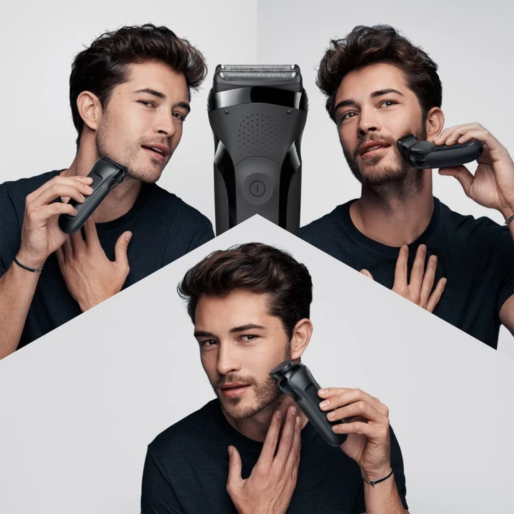 Braun Series 3 300BT Golarka rotacyjna Przycinarka Czarny