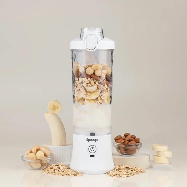 Sponge Blender kielichowy Bezprzewodowy 0,6l Biały