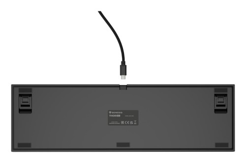 Klawiatura GENESIS THOR 404 Uniwersalne USB QWERTY Angielski Czarny