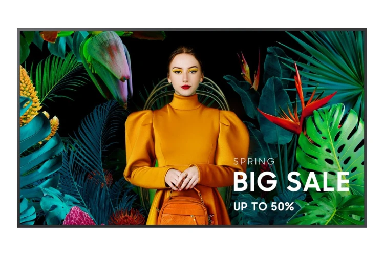 Samsung QB55C Digital Signage 139,7cm 55" LCD Wi-Fi 350cd/m2 4K Ultra HD Czarny Procesor wbudowany Tizen 16/7
