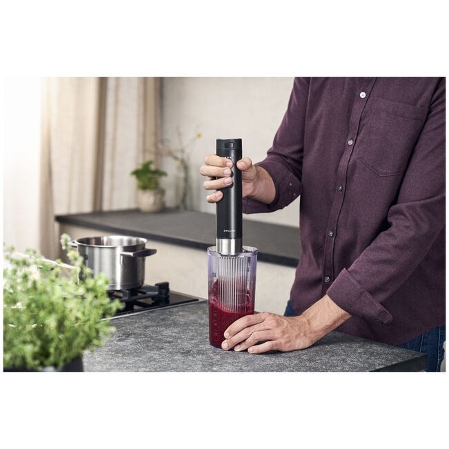ZWILLING XTEND Zestaw startowy: bezprzewodowy blender ręczny + bateria czarny