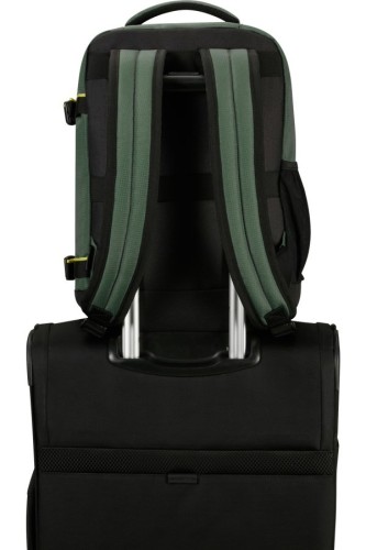 American Tourister Take2cabin S plecak Plecak turystyczny Zielony Przetworzony politereftalan etylenu (rPET)