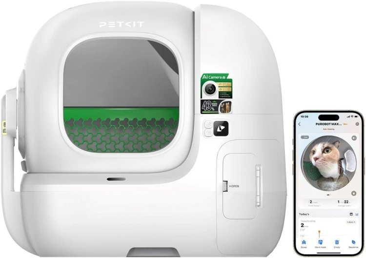 PETKIT Max Pro 2 Inteligenta automatyczna samoczyszcząca kuweta Biała
