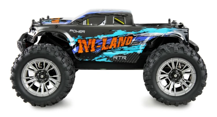 Samochód Amewi M-Land Monster Truck 48km/h 4WD 1/16 RTR niebieski