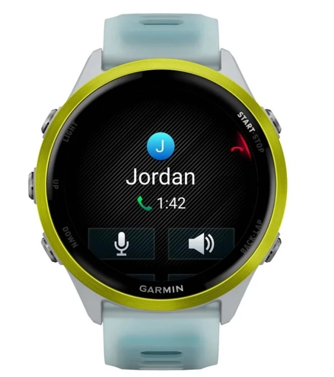 Garmin Forerunner 570 3,56 cm (1.4") AMOLED 47 mm Cyfrowy 454 x 454 px Ekran dotykowy Biały, Żółty Wi-Fi GPS