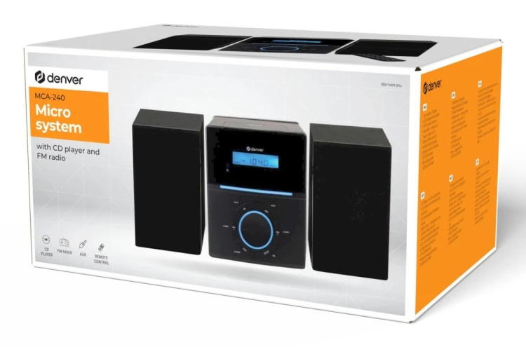 Denver MCA-240 System micro domowego audio 40 W Czarny