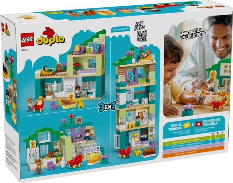 LEGO DUPLO 10470 Nowoczesny dom rodzinny 3 w 1 z figurkami