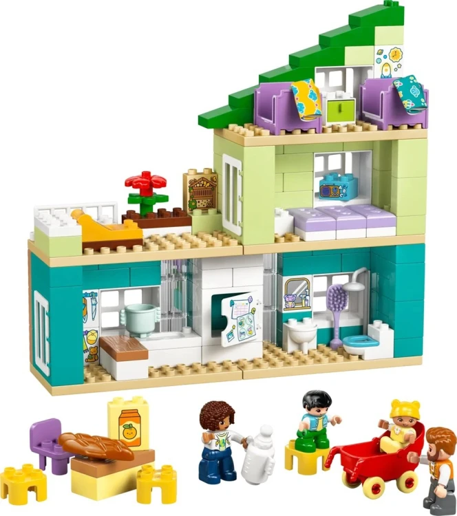 LEGO DUPLO 10470 Nowoczesny dom rodzinny 3 w 1 z figurkami