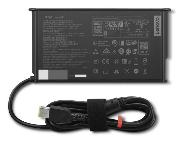 Zasilacz sieciowy Lenovo ThinkStation Slim 170 W (cienka końcówka) — UE | Lenovo