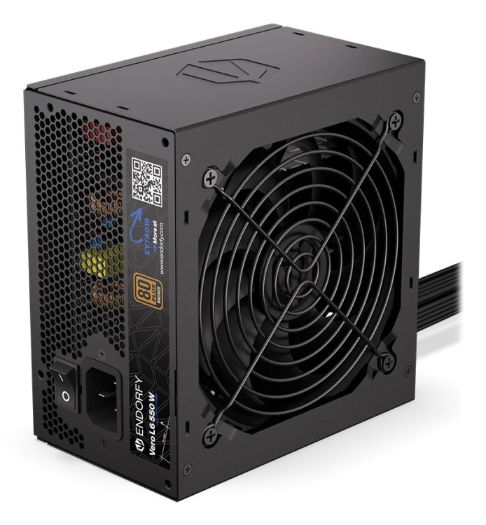 ENDORFY Vero L6 moduł zasilaczy 550 W 24-pin ATX ATX Czarny