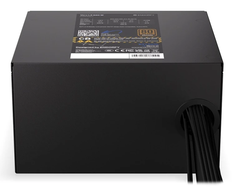 ENDORFY Vero L6 moduł zasilaczy 550 W 24-pin ATX ATX Czarny