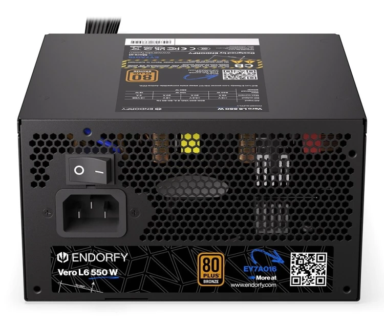 ENDORFY Vero L6 moduł zasilaczy 550 W 24-pin ATX ATX Czarny