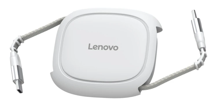 Kabel zwijany Lenovo GX91V57059 240W USB-C biały