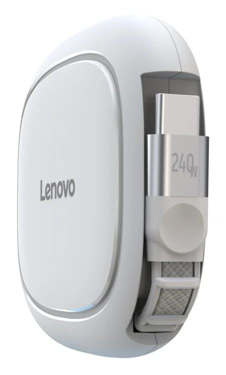 Kabel zwijany Lenovo GX91V57059 240W USB-C biały