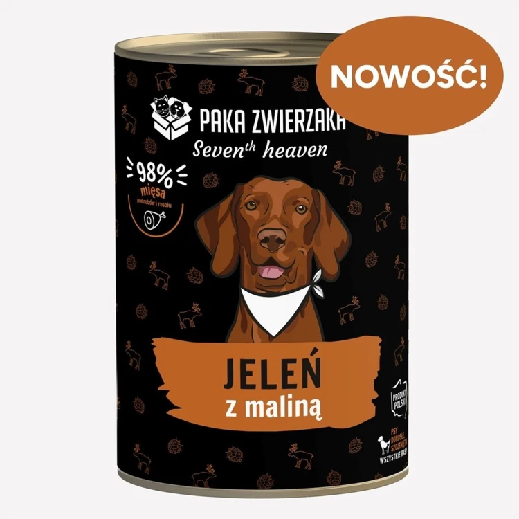 Paka Zwierzaka Seventh Heaven Jeleń z maliną 400g