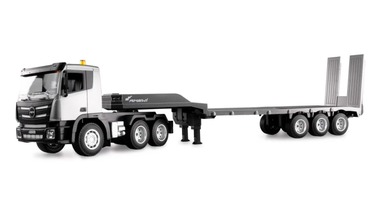 Amewi RC Plac budowy G836E Ciągnik z naczepą niskopodwoziową 1:24 RTR