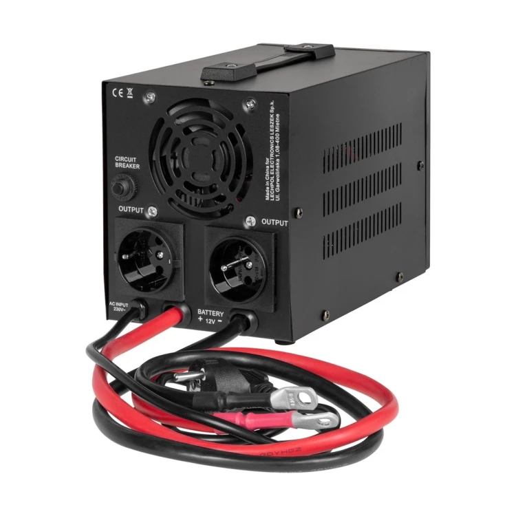 REBEL ZASILACZ AWARYJNY Z CZYSTYM PRZEBIEGIEM SINUSOIDALNYM I FUNKCJĄ ŁADOWANIA LFP4 12V 230V 500VA/300W RB-4026