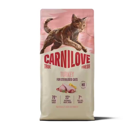 CARNILOVE TRUE FRESH Cat Dry  Turkey for Sterilised Adult All Breeds 400 g